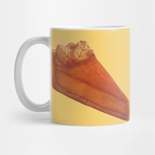 Pumpkin Pie Watercolour Food Illustration Mug